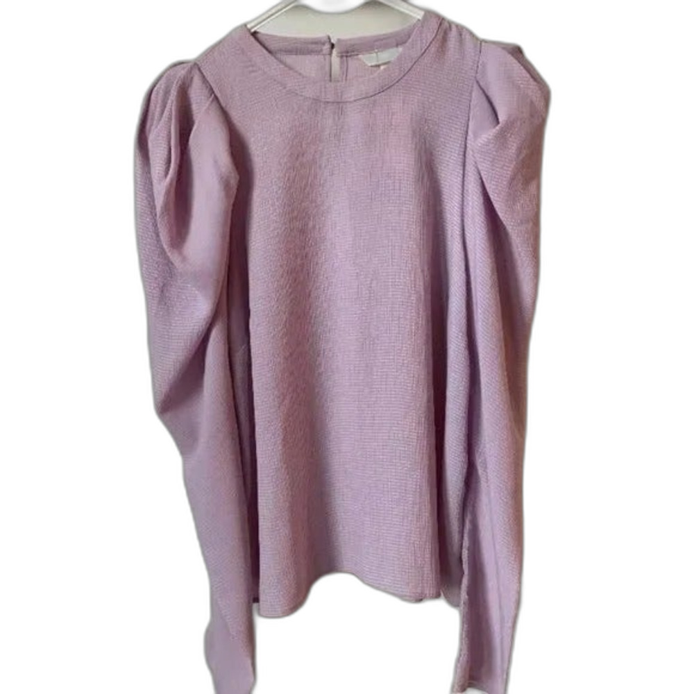 STORE CLOSING FRI JAN 23 NWT H&M pink long sleeves with puff sleeves top size M